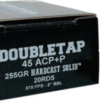 DOUBLETAP 45ACP+P 255GR SWC – 20RD 50BX/CS