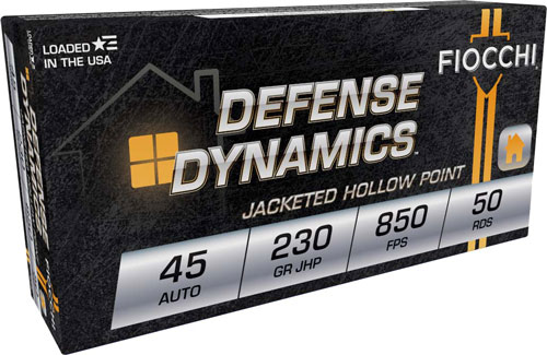 FIOCCHI 45 ACP 230GR JHP – 50RD 10BX/CS