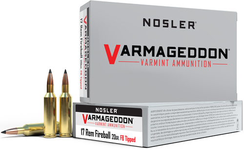 NOSLER VARMAGEDDON 17 REM FB – 20GR FBT 20RD 20BX/CS