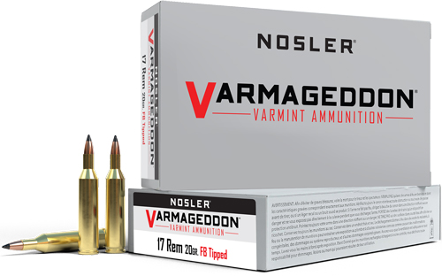 NOSLER VARMAGEDDON 17 REM – 20GR FBT 20RD 20BX/CS