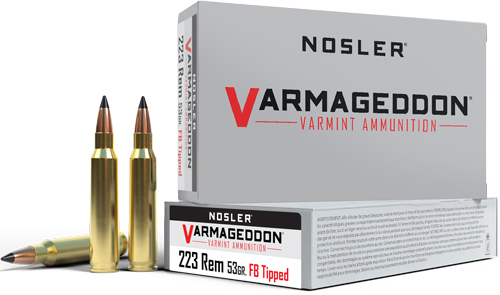 NOSLER VARMAGEDDON 223 REM – 53GR FBT 20RD 20BX/CS