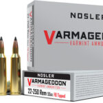 NOSLER VARMAGEDDON 22-250 REM – 55GR FBT 20RD 10BX/CS