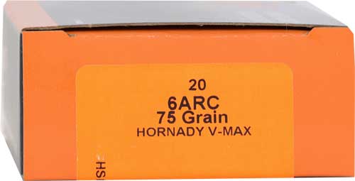 HSM 6MM ARC 75GR V-MAX – 20RD 25BX/CS