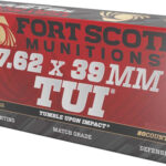 FORT SCOTT 7.62X39 117GR TUI – SOLID COPPER 20RD 10BX/CS