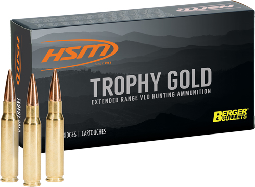 HSM TROPHY GOLD 7MM RUM 168GR – BERGER HUNTING VLD 20RD 20BX/C