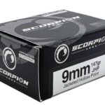 SCORPION 9MM LUGER – 147GR JHP 20RD 10BX/CS