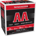 WINCHESTER AA 20GA 2.75″ 7/8OZ – #8 1200FPS 250RD CASE LOT