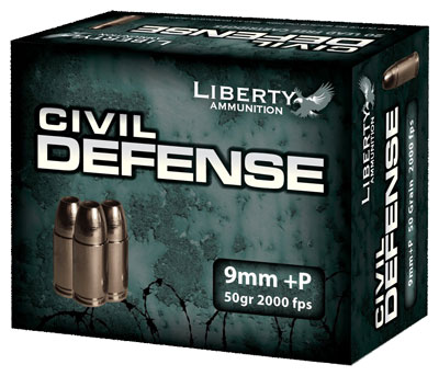LIBERTY CIVIL DEFENSE – 9MM LUGER 50GR HP 20RD 50BX/CS