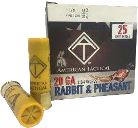 ATI GAME LOAD 20GA 2.75″ 1OZ – #8 250RD CASE LOT