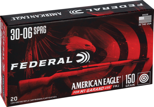 FEDERAL AE M1 GARAND 30-06 – 150GR FMJ 20RD 10BX/CS