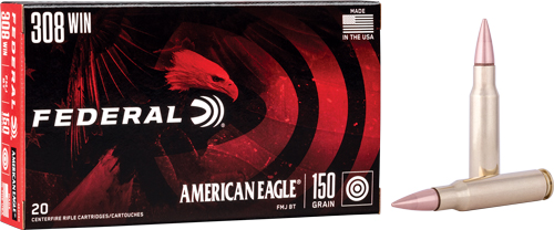 FEDERAL AE 308 WIN 150GR – FMJ-BT 20RD 25BX/CS