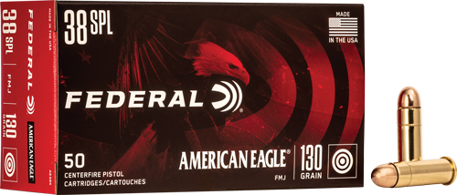 FEDERAL AE 38 SPECIAL 130GR – FMJ 50RD 20BX/CS