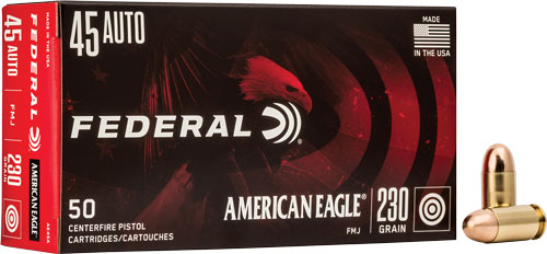 FEDERAL AE 45 ACP 230GR FMJ – 50RD 20BX/CS