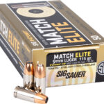 SIG AMMO 9MM 115GR ELITE – V-CROWN COMPITIION 50RD 20BX/C