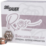 SIG AMMO 9MM 115GR ELITE – V-CROWN JHP 20RD 10BX/CS