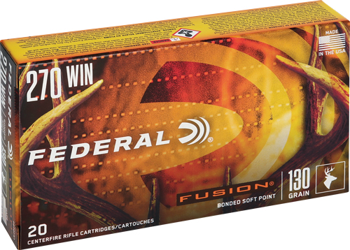 FEDERAL FUSION 270 WIN 130GR – FUSION 20RD 10BX/CS