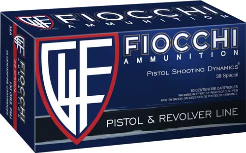FIOCCHI 38 SPECIAL 158GR JHP – 50RD 20BX/CS