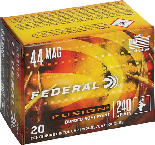 FEDERAL FUSION 44 REM MAG – 240GR FUSION 20RD 10BX/CS