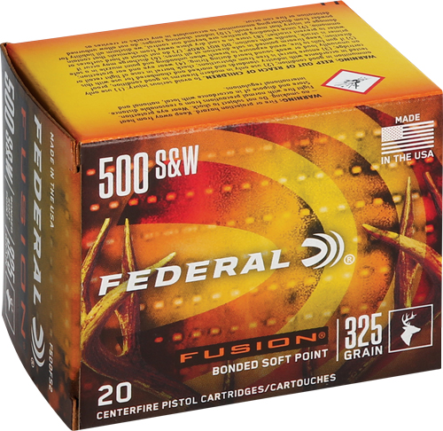 FEDERAL FUSION 500 SW MAG – 325GR FUSION 20RD 10BX/CS
