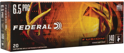 FEDERAL FUSION 6.5 PRC – 140GR FUSION 20RD 10BX/CS