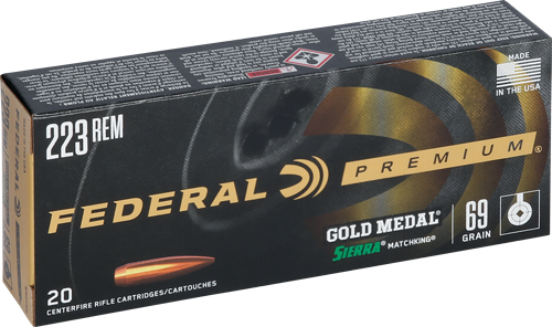 FEDERAL GOLD MEDAL 223 REM – 69GR MATCHKING 20RD 10BX/CS