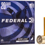FEDERAL GAME LOAD 20GA 2.75″ – 1OZ #7.5 25RD 10BX/CS