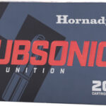 HORNADY SUBSONIC 338 ARC – 307GR SUB-X 20RD 10BX/CS