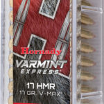 HORNADY 17HMR 17GR V-MAX – 2550FPS 50RD 40BX/CS