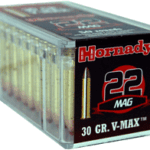 HORNADY 22WMR 30GR V-MAX – 2200FPS 50RD 40BX/CS