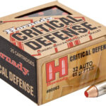 HORNADY CRITICAL DEFENSE – 32 ACP 90GR FTX 25RD 10BX/CS