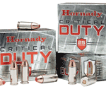 HORNADY CRITICAL DUTY 9MM – LUGER 135GR 25RD 10BX/CS