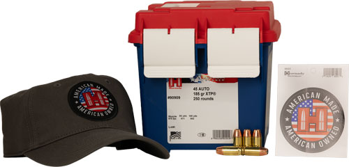 HORNADY AMERICAN GUNNER 45 ACP – 185GR XTP 250RD 2BX/CS