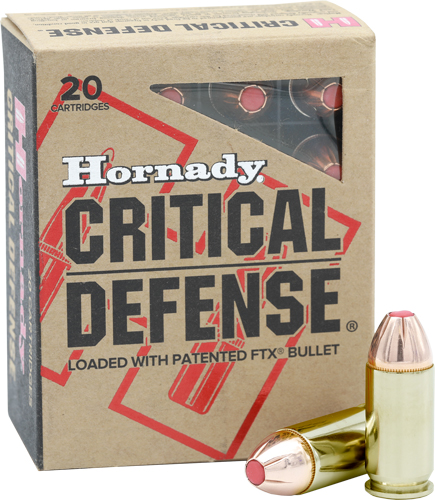 HORNADY CRITICAL DUTY 45 ACP+P – 185GR FLEXLOCK 20RD 10BX/CS