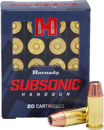 HORNADY SUBSONIC 40 SW 180GR – XTP 20RD 10BX/CS