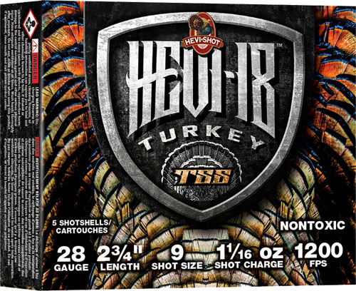 HEVI-SHOT HEAVY 18 TSS 28GA – 3″ 1-1/16OZ #9 5RD 10BX/CS