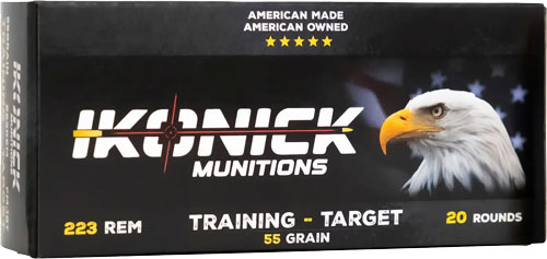 IKONICK USA 223 REM 55GR FMJ – 20RD 25BX/CS