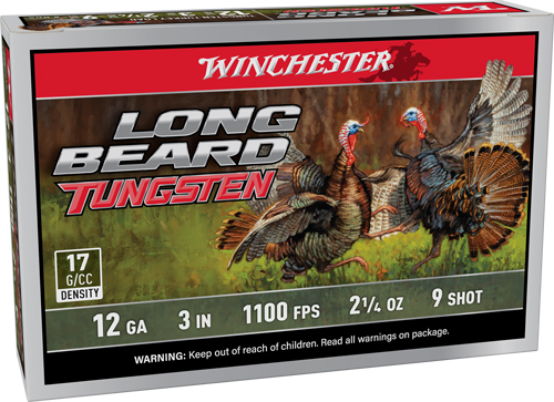 WINCHESTER LONG BEARD TS17 – 12GA 3″ 2-1/4OZ #9 5RD 10BX/C