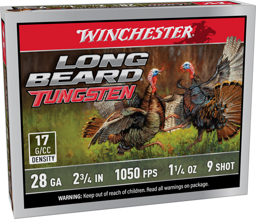 WINCHESTER LONG BEARD TS17 – 28GA 2.75″ 1-1/4OZ #9 5RD