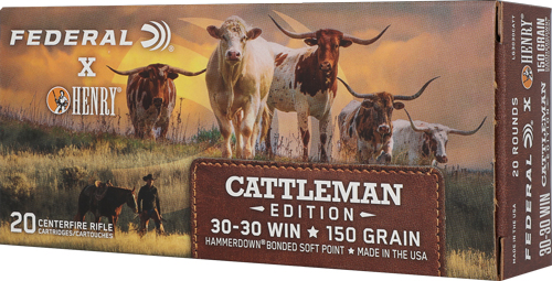 FEDERAL HAMMER DOWN HENRY 3030 – CATTLEMANS 150GR JSP 20RD