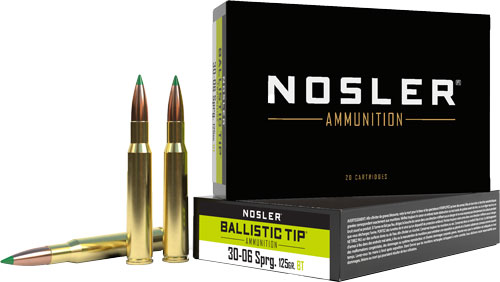 NOSLER BT 30-06 125GR – BALLISTIC TIP 20RD 10BX/CS