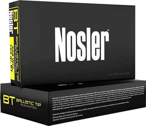 NOSLER BT 6.5 CM 120GR – BALLISTIC TIP 20RD 10BX/CS