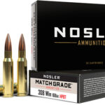 NOSLER MATCH 308 WIN 168GR – CUSTOM COMP HPBT 20RD 10BX/CS
