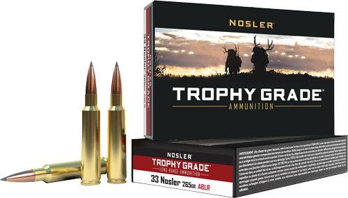 NOSLER TROPHY GRADE LR 33 – NOSLER 265GR ABLR 20RD 10BX/C