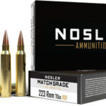 NOSLER MATCH GRADE 223 REM – 70GR RDF HPBT 20RD 20BX/CS