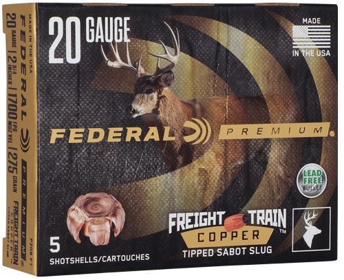 FEDERAL FREIGHT TRAIN 20GA – 2.75″ 300GR SABOT 5RD 50BX/CS