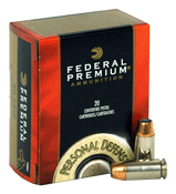 FEDERAL PREMIUM 40 SW 165GR – HYDRA-SHOK JHP 20RD 25BX/CS
