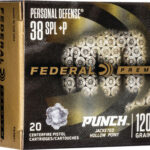 FEDERAL PUNCH 38 SPECIAL +P – 120GR JHP 20RD 10BX/CS