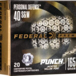 FEDERAL PUNCH 40 SW 165GR JHP – 20RD 10BX/CS