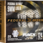 FEDERAL PUNCH 9MM LUGER – 124GR JHP 20RD 10BX/CS