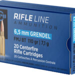 PPU 6.5 GRENDEL 120GR FMJ-BT – 20RD 25BX/CS